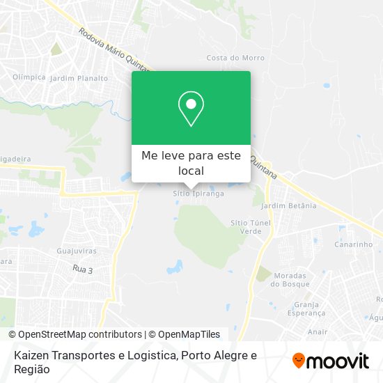 Kaizen Transportes e Logistica mapa