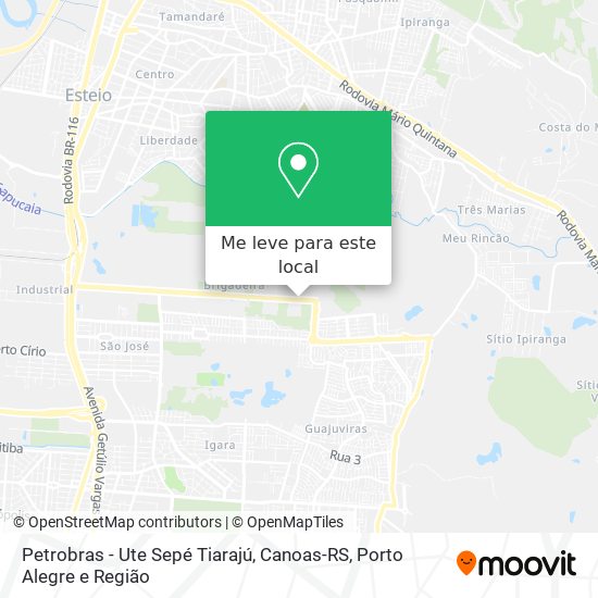 Petrobras - Ute Sepé Tiarajú, Canoas-RS mapa