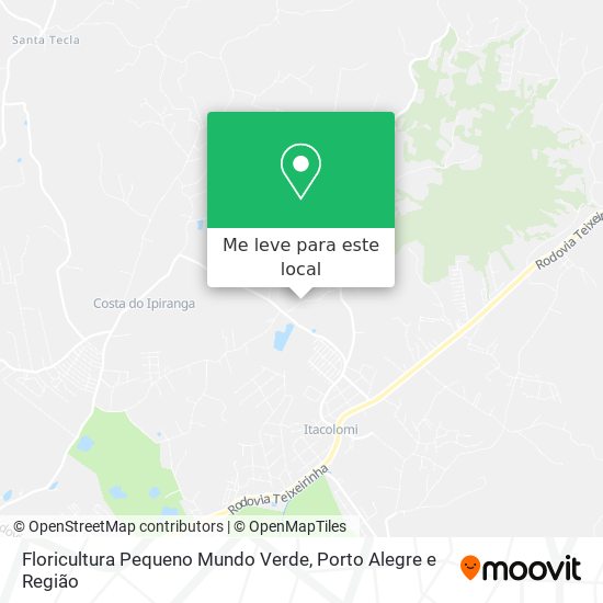 Floricultura Pequeno Mundo Verde mapa