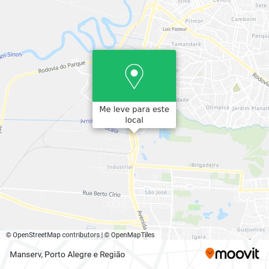 Manserv mapa
