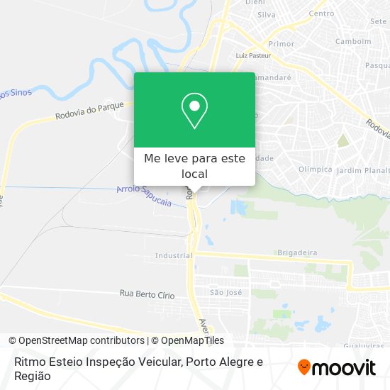 Ritmo Esteio Inspeção Veicular mapa