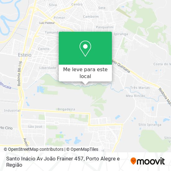 Santo Inácio Av João Frainer 457 mapa