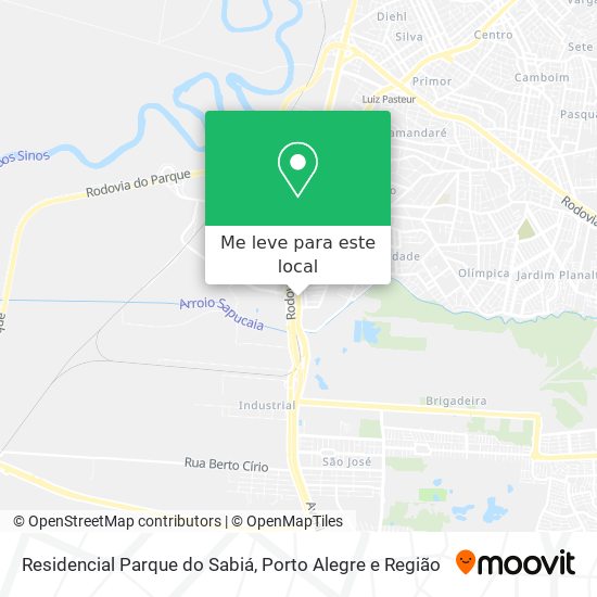 Residencial Parque do Sabiá mapa