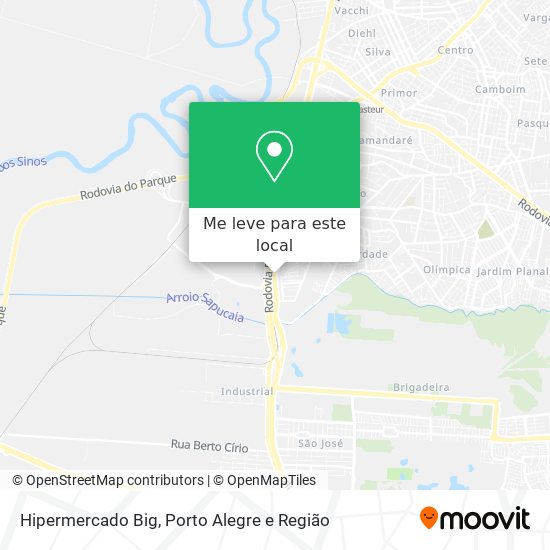 Hipermercado Big mapa