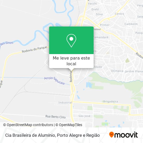 Cia Brasileira de Alumínio mapa