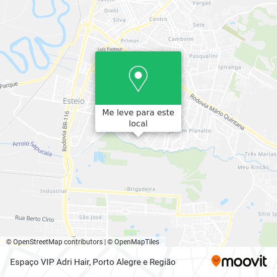 Espaço VIP Adri Hair mapa