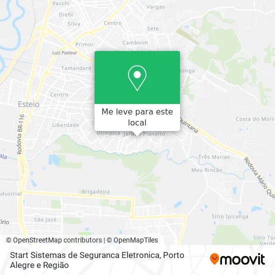 Start Sistemas de Seguranca Eletronica mapa