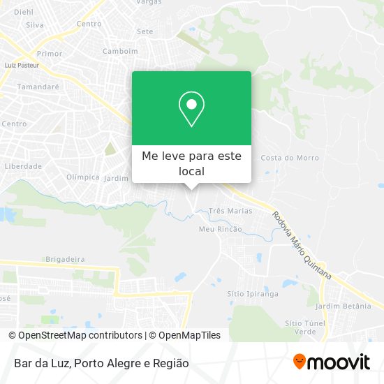 Bar da Luz mapa