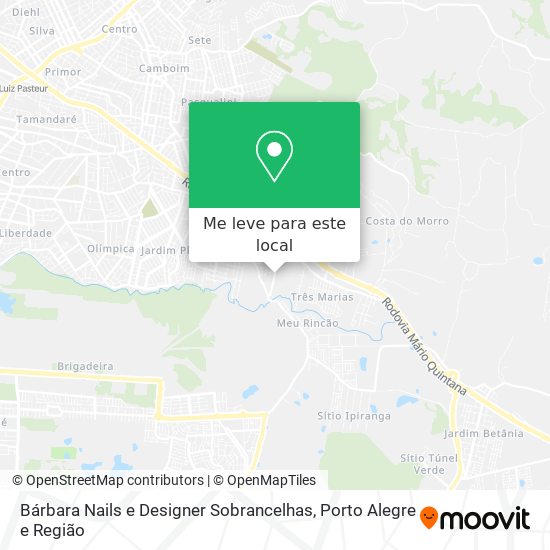 Bárbara Nails e Designer Sobrancelhas mapa