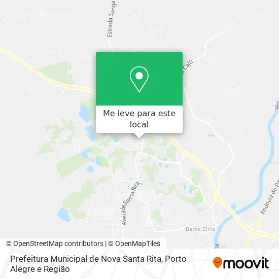 Prefeitura Municipal de Nova Santa Rita mapa