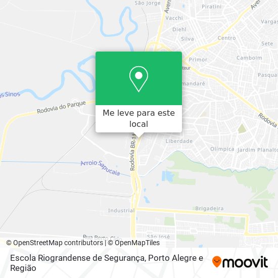 Escola Riograndense de Segurança mapa