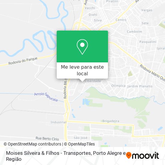 Moises Silveira & Filhos - Transportes mapa
