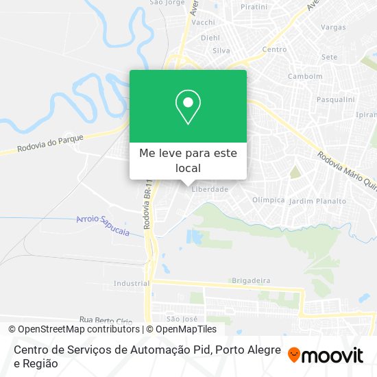 Centro de Serviços de Automação Pid mapa