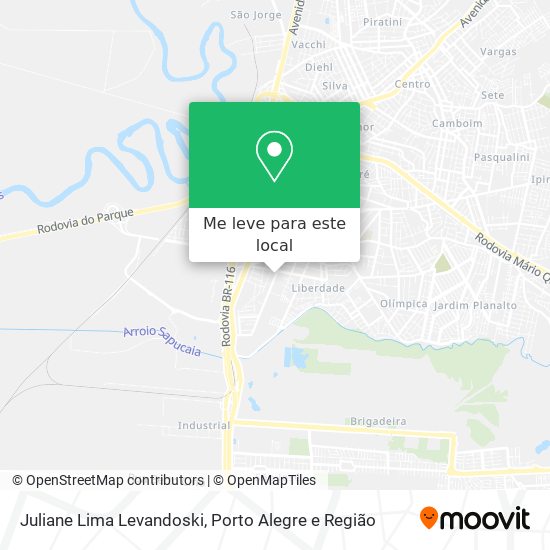 Juliane Lima Levandoski mapa