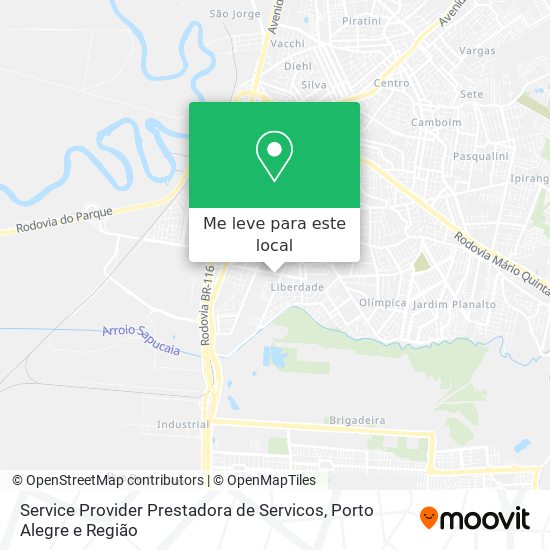 Service Provider Prestadora de Servicos mapa