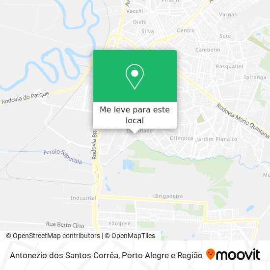 Antonezio dos Santos Corrêa mapa