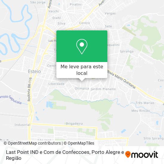 Last Point IND e Com de Confeccoes mapa