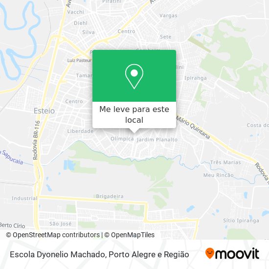Escola Dyonelio Machado mapa