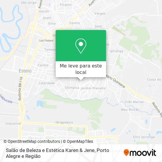 Salão de Beleza e Estética Karen & Jene mapa