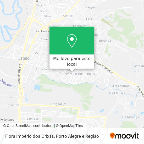 Flora Império dos Orixás mapa