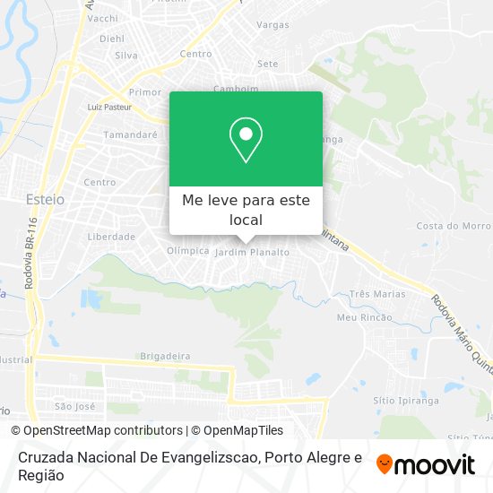 Cruzada Nacional De Evangelizscao mapa