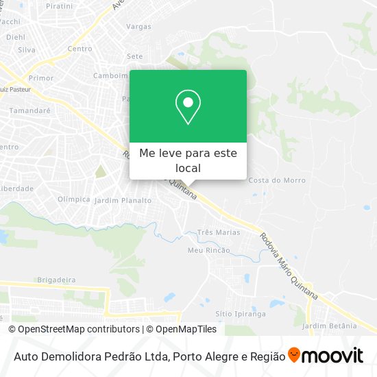 Auto Demolidora Pedrão Ltda mapa