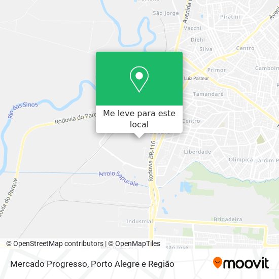 Mercado Progresso mapa