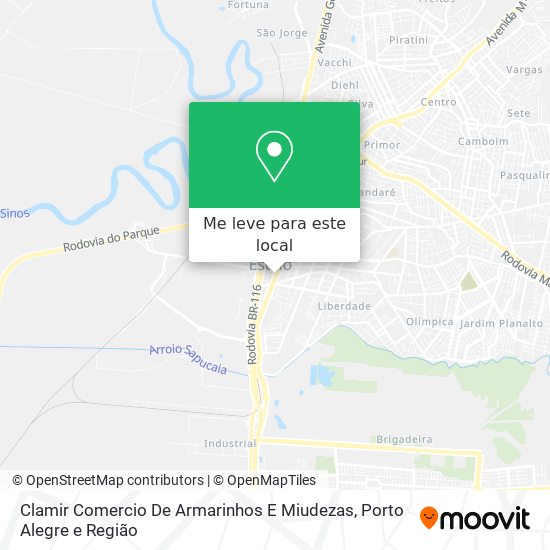 Clamir Comercio De Armarinhos E Miudezas mapa