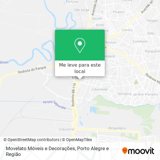 Movelato Móveis e Decorações mapa