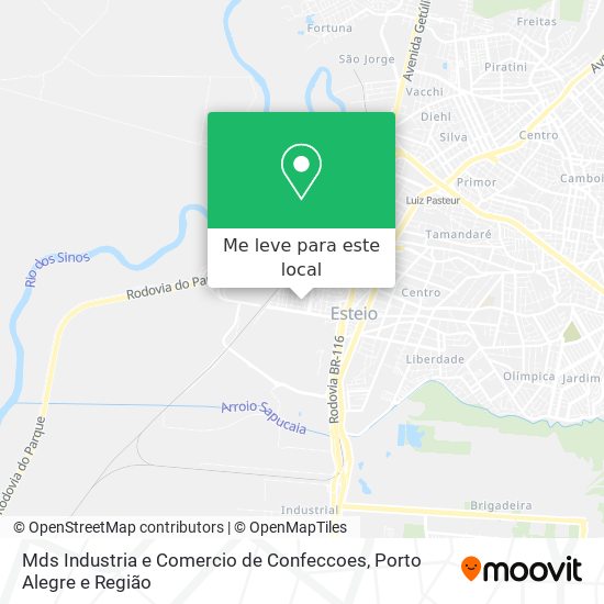 Mds Industria e Comercio de Confeccoes mapa