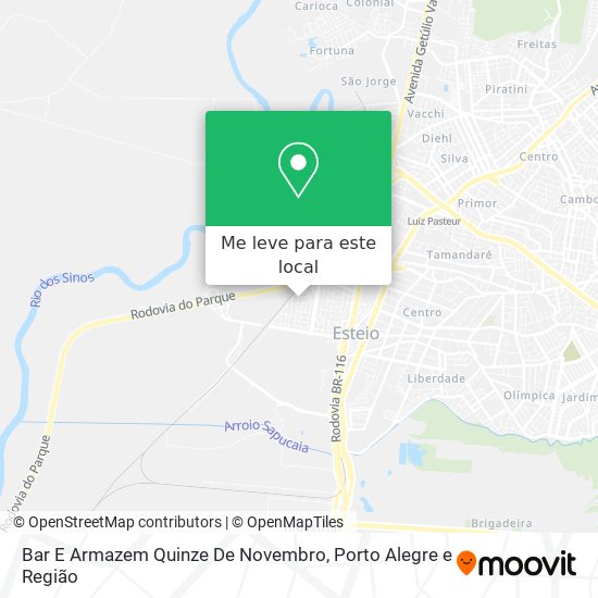 Bar E Armazem Quinze De Novembro mapa