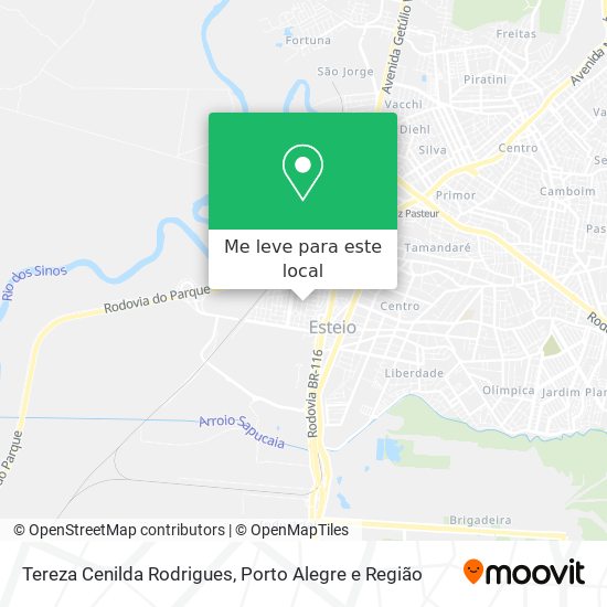 Tereza Cenilda Rodrigues mapa