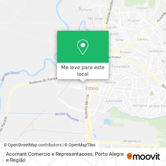 Acomant Comercio e Representacoes mapa