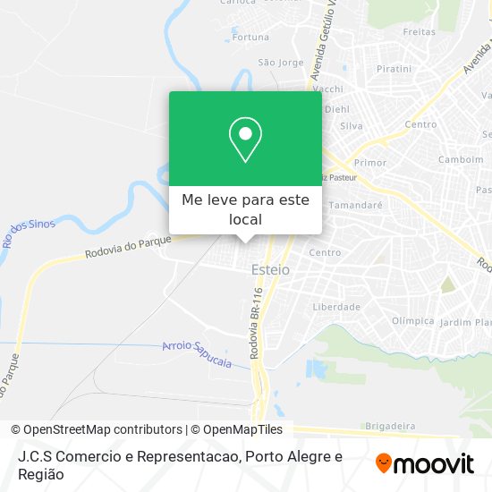 J.C.S Comercio e Representacao mapa