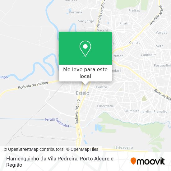 Flamenguinho da Vila Pedreira mapa