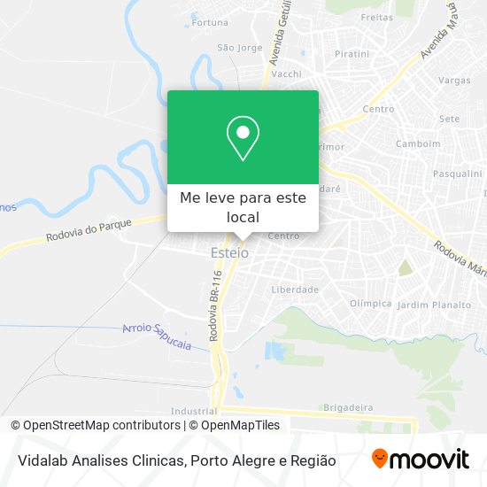 Vidalab Analises Clinicas mapa