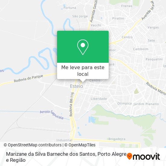 Marizane da Silva Barneche dos Santos mapa