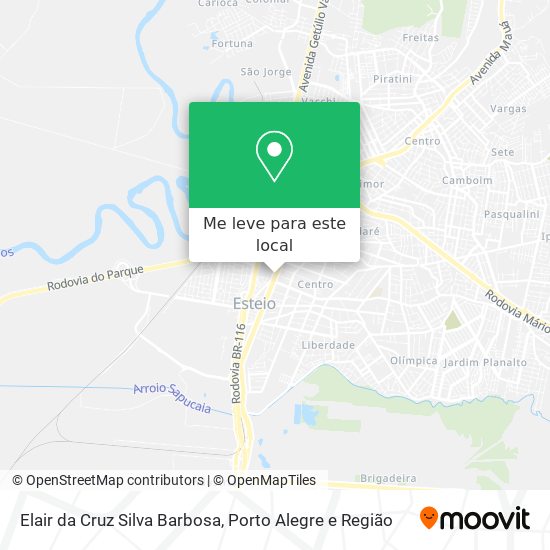 Elair da Cruz Silva Barbosa mapa