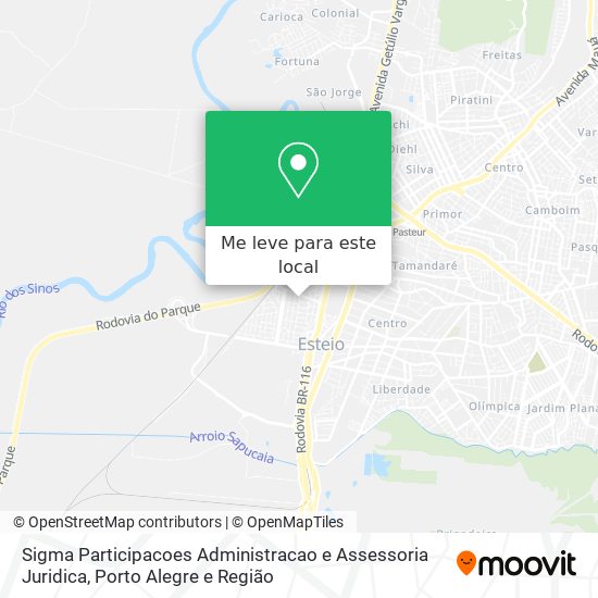 Sigma Participacoes Administracao e Assessoria Juridica mapa