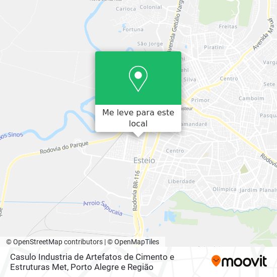 Casulo Industria de Artefatos de Cimento e Estruturas Met mapa