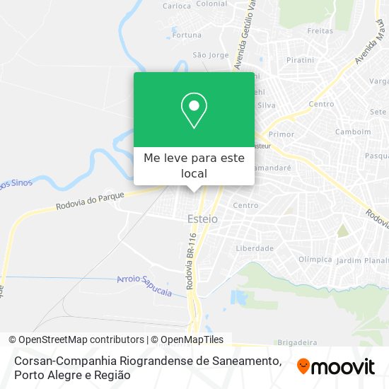 Corsan-Companhia Riograndense de Saneamento mapa