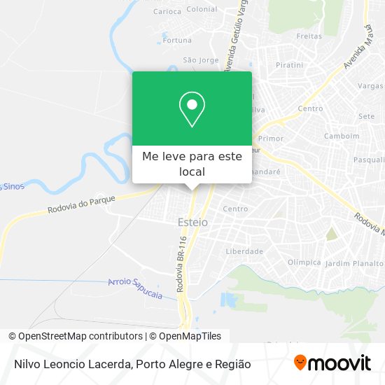 Nilvo Leoncio Lacerda mapa