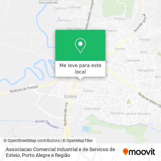 Associacao Comercial Industrial e de Servicos de Esteio mapa