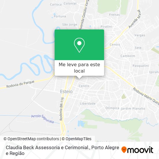 Claudia Beck Assessoria e Cerimonial. mapa