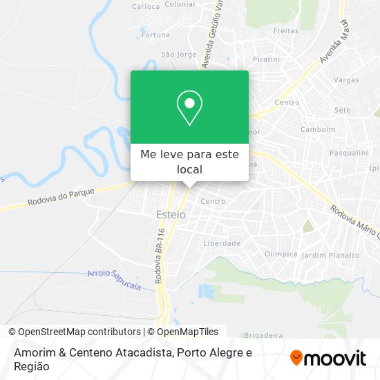 Amorim & Centeno Atacadista mapa