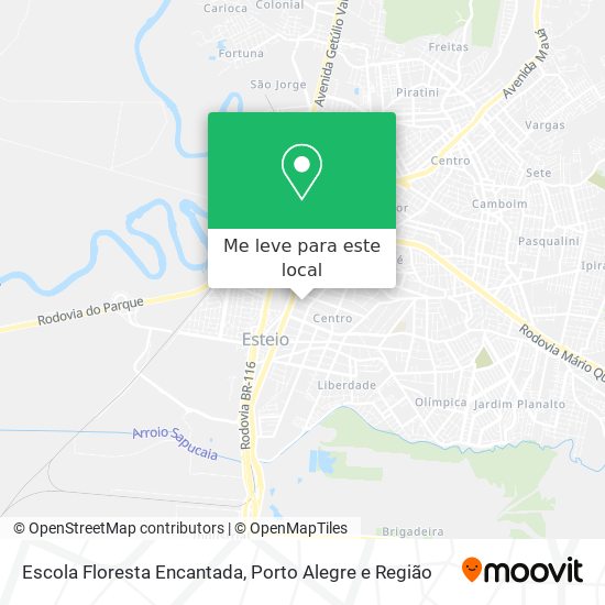 Escola Floresta Encantada mapa