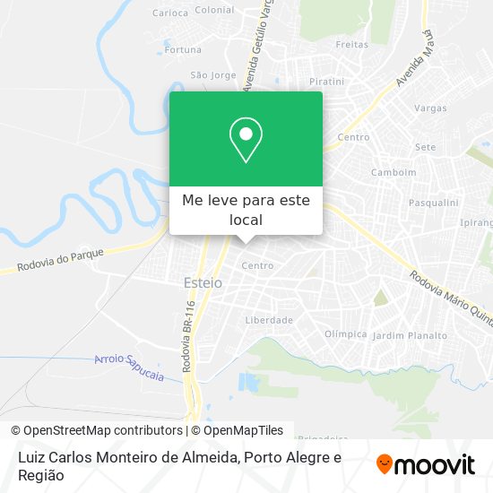 Luiz Carlos Monteiro de Almeida mapa