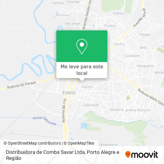 Distribuidora de Combs Savar Ltda mapa