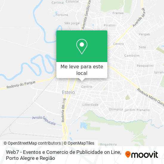 Web7 - Eventos e Comercio de Publicidade on Line mapa