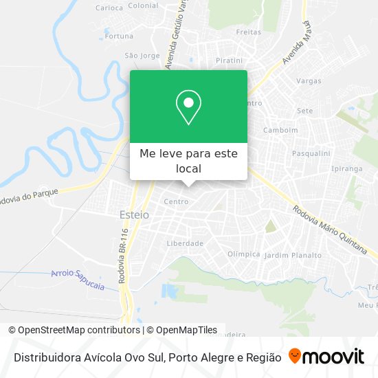 Distribuidora Avícola Ovo Sul mapa